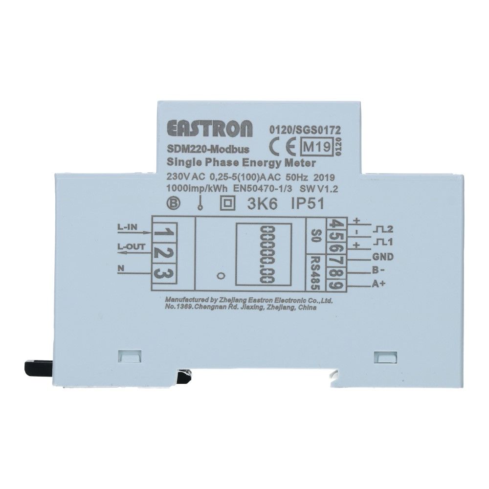 kWh meter 1 fase MULTI 5/100A MID Factureerbaar Imp/Exp kWh meter 1 fase MULTI 5/100A MID Factureerbaar Imp/Exp