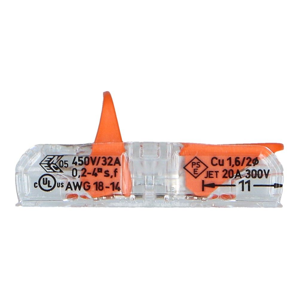 WAGO Doorvoerconnector  0.2-4mm² soepel en massief - 60 stuks WAGO Doorvoerconnector  0.2-4mm² soepel en massief - 60 stuks