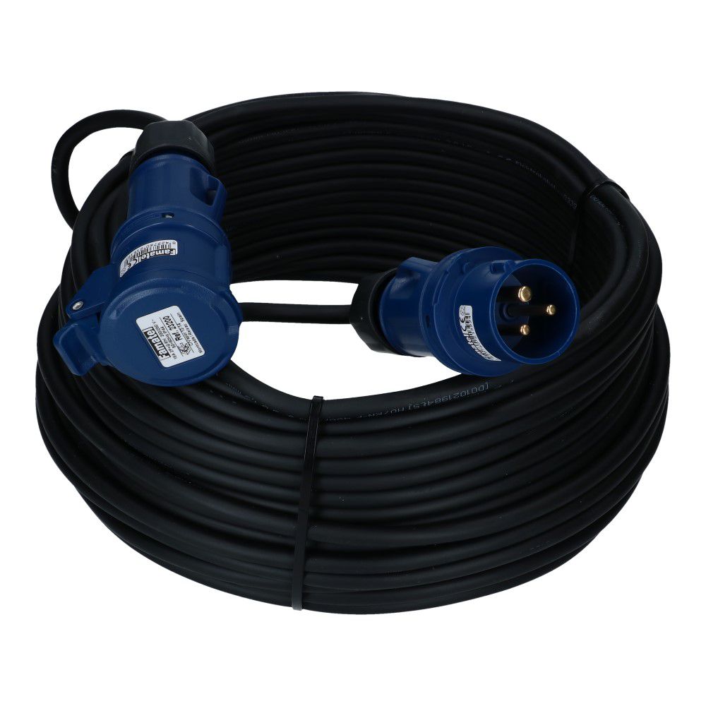CEE verlengkabel 3 polig 16A 3x1.5mm² 35 meter IP44 H07RN-F