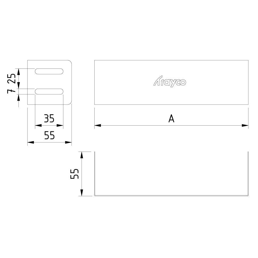 Kabelgoot eindstuk 100x60mm Sendzimir verzinkt Kabelgoot eindstuk 100x60mm Sendzimir verzinkt