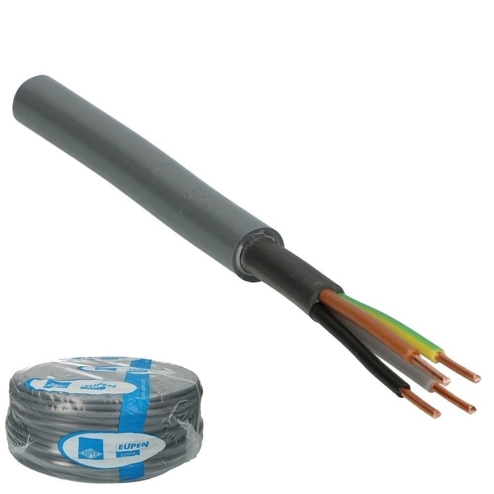 Installatiekabel XMvK 4x1.5mm² grijs Eca - 100 meter
