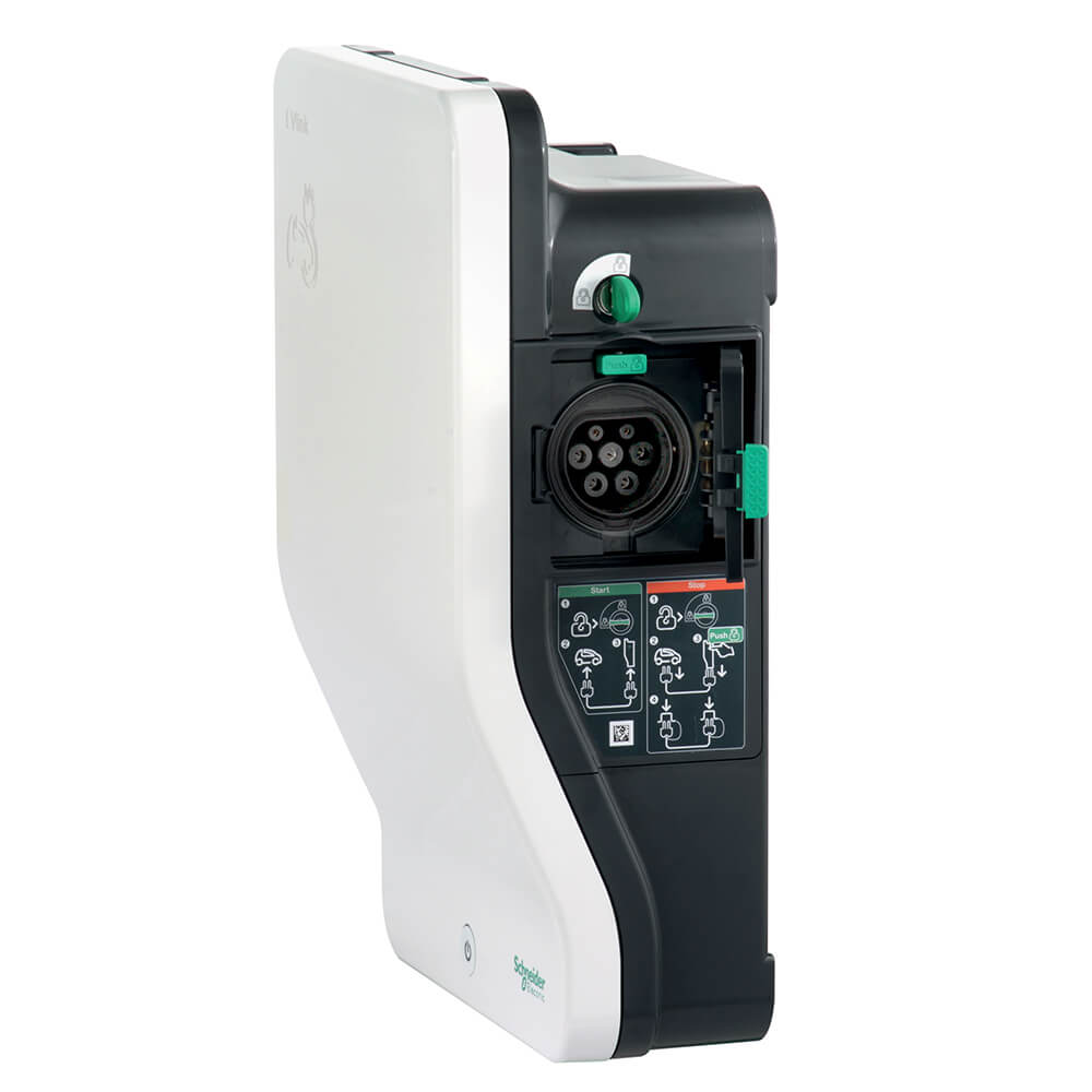 EVlink EV oplaadpunt Type 2 contactdoos 1 fase 7.4kW wandmontage met 2x sleutel EVlink EV oplaadpunt Type 2 contactdoos 1 fase 7.4kW wandmontage met 2x sleutel