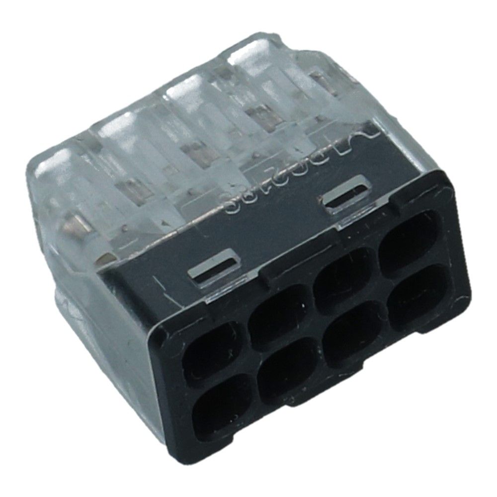 Lasklem 8 voudig 0.2-2.5mm² voor massief draad mini S - 50 stuks