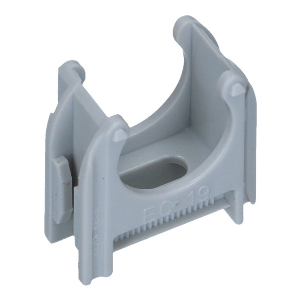 Kunststof buisklem Grijs diameter 3/4inch 19mm - 200 stuks