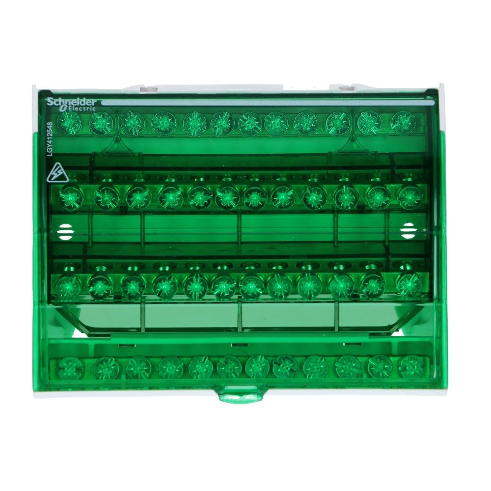 Verdeelblok DS 125A 4 rijen 12 aansluitingen 500VAC Verdeelblok DS 125A 4 rijen 12 aansluitingen 500VAC