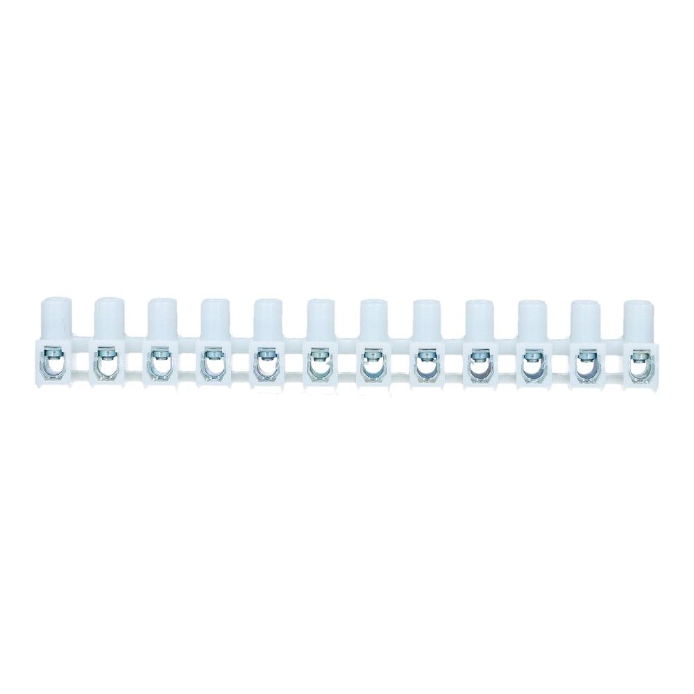1-6mm² Kroonsteen 41A 450V 12 polig Wit  1-6mm² Kroonsteen 41A 450V 12 polig Wit
