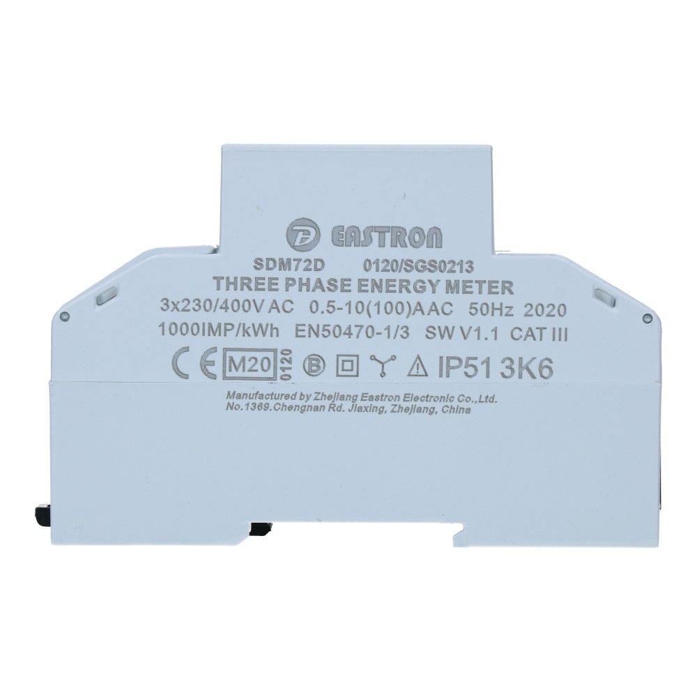 kWh meter 3 fase 10/100A MID Factureerbaar kWh meter 3 fase 10/100A MID Factureerbaar