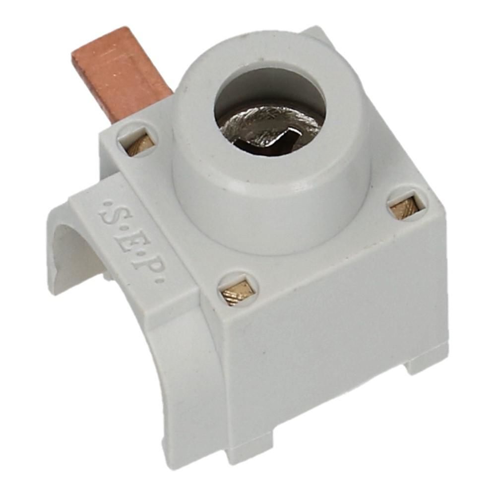 Aftakblok pin grijs 1 fase 50mm² stift 15mm zijkant Aftakblok pin grijs 1 fase 50mm² stift 15mm zijkant