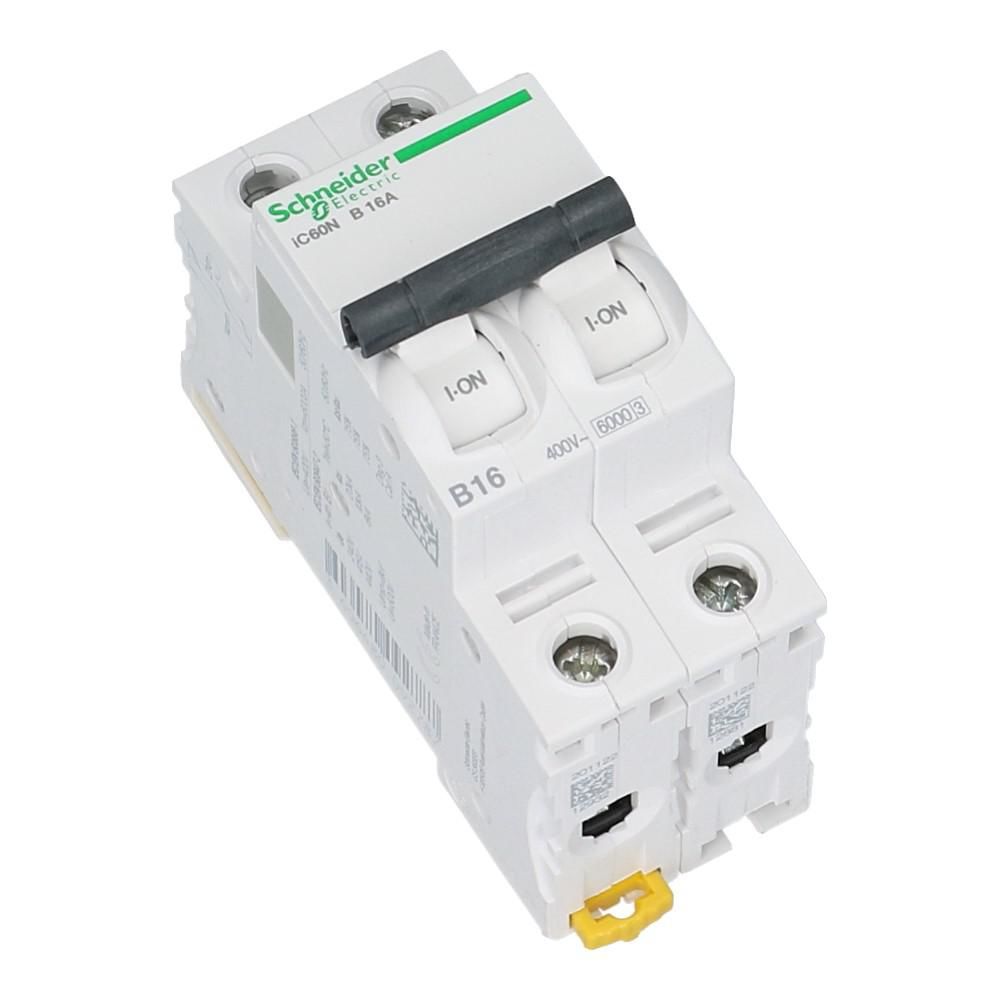 Installatieautomaat 2 polig 16A B 6kA Acti9 iC60N