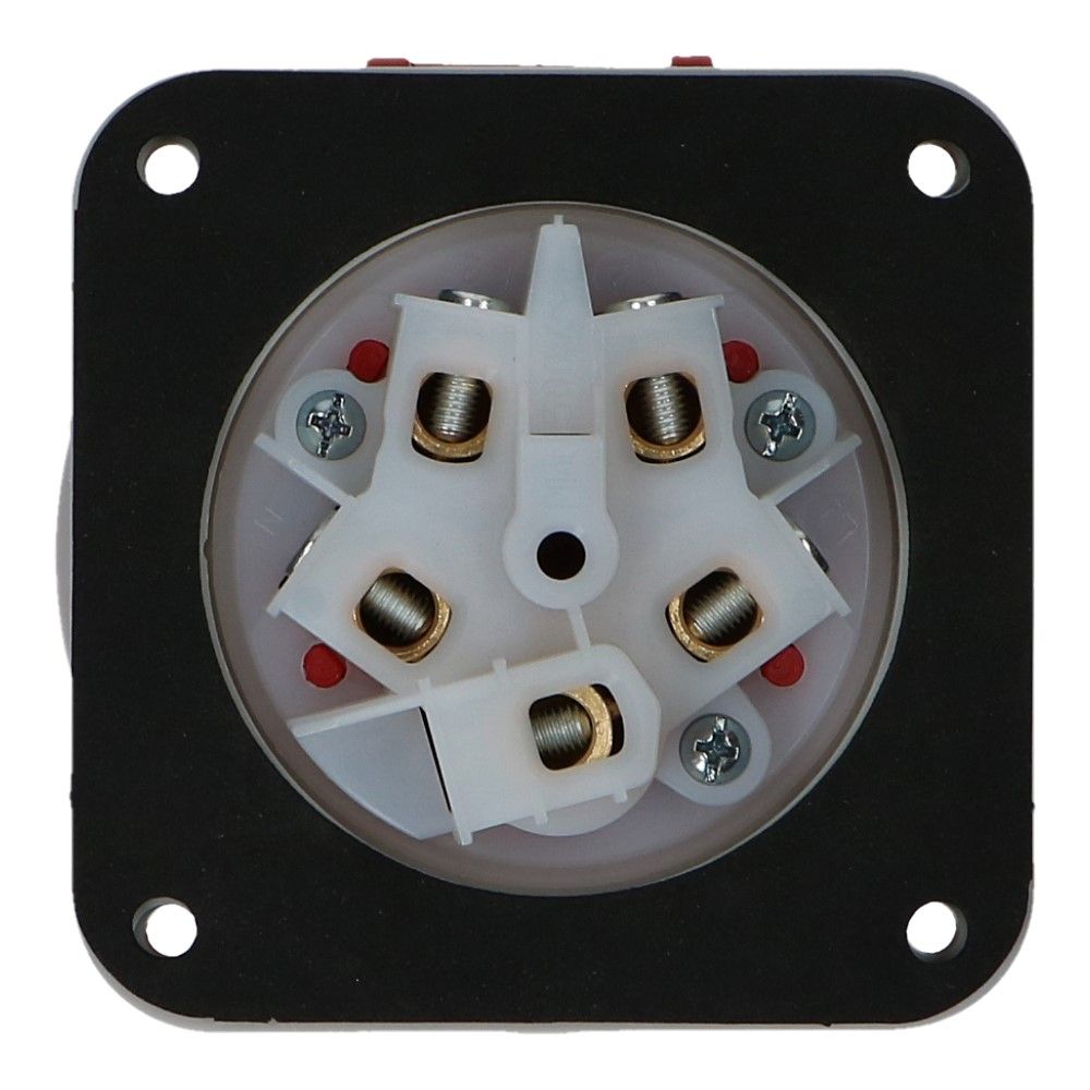 CEE female 5 polig 6H 63A IP67 inbouw wcd 380-415VAC CEE female 5 polig 6H 63A IP67 inbouw wcd 380-415VAC