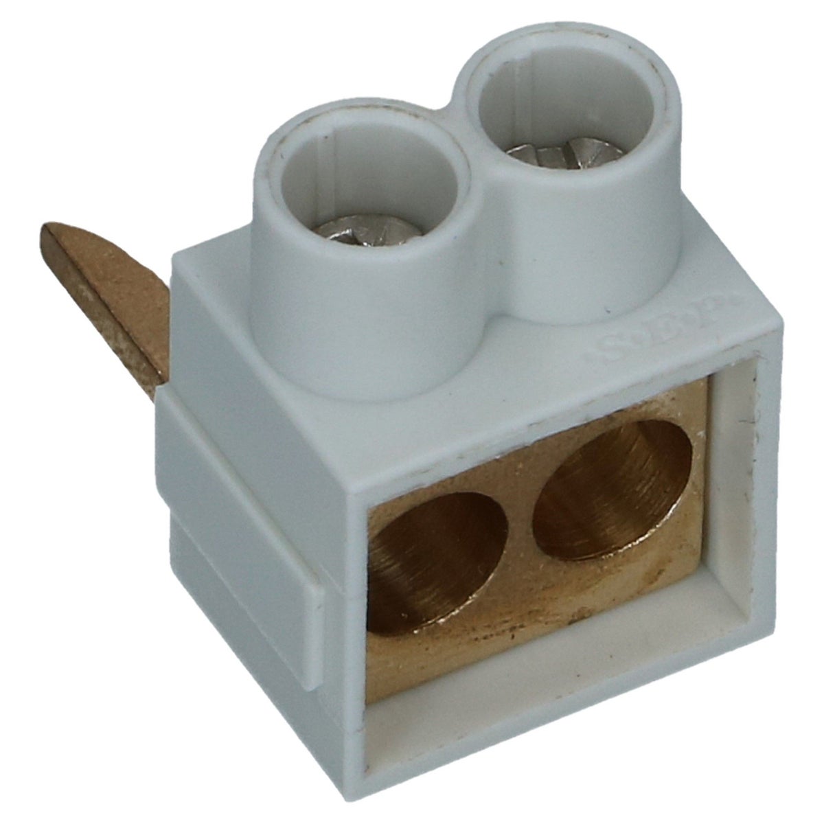 Aftakblok vork grijs 1 fase 2x25mm² Aftakblok vork grijs 1 fase 2x25mm²