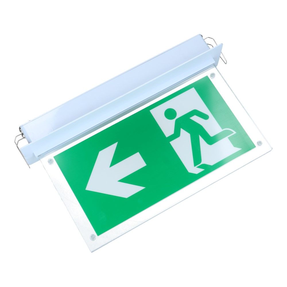 Noodverlichting inbouw IP20 LED met 3 pictogrammen Noodverlichting inbouw IP20 LED met 3 pictogrammen