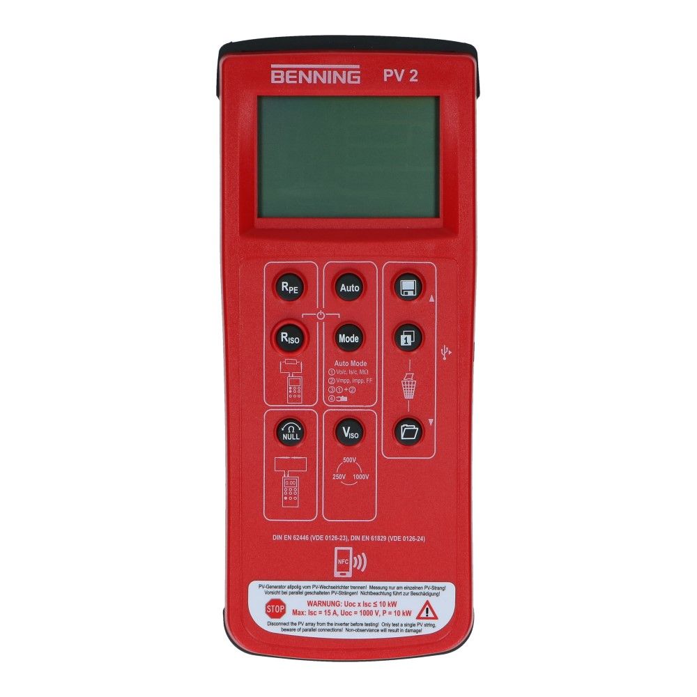 PV installatietester PV 2 en karakteristiek curve meettoestel PV installatietester PV 2 en karakteristiek curve meettoestel