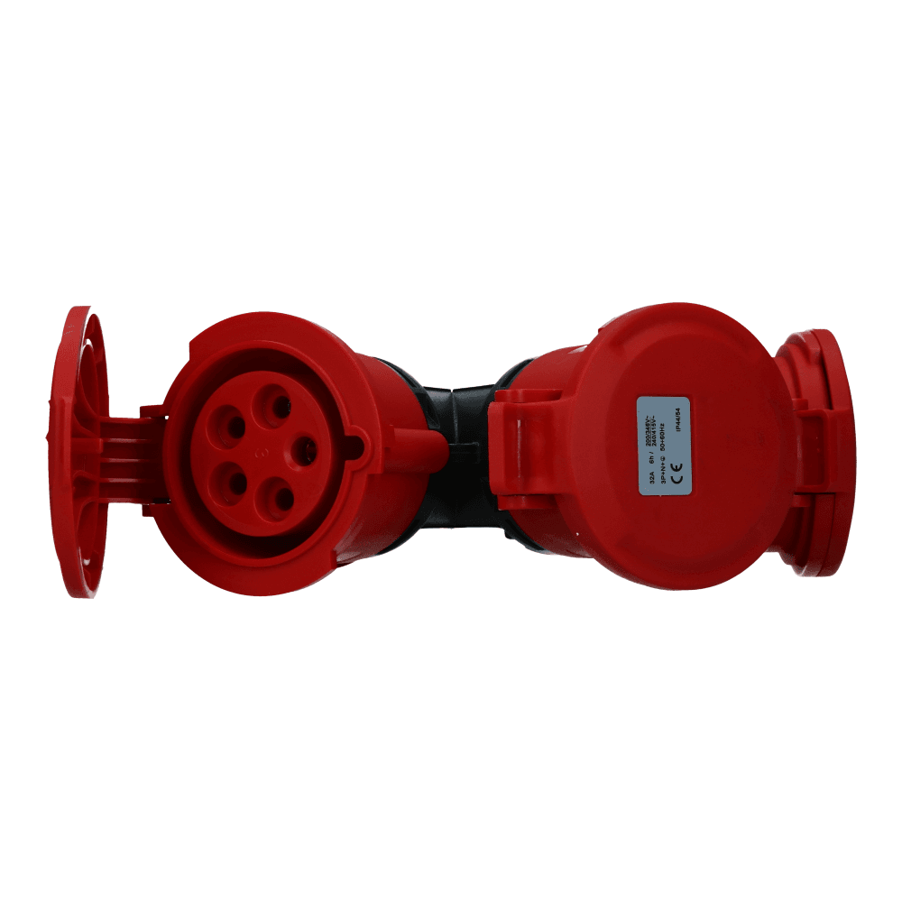 3 weg splitter 1x CEE naar 3xCEE 1p+n+e 32A 3 weg splitter 1x CEE naar 3xCEE 1p+n+e 32A