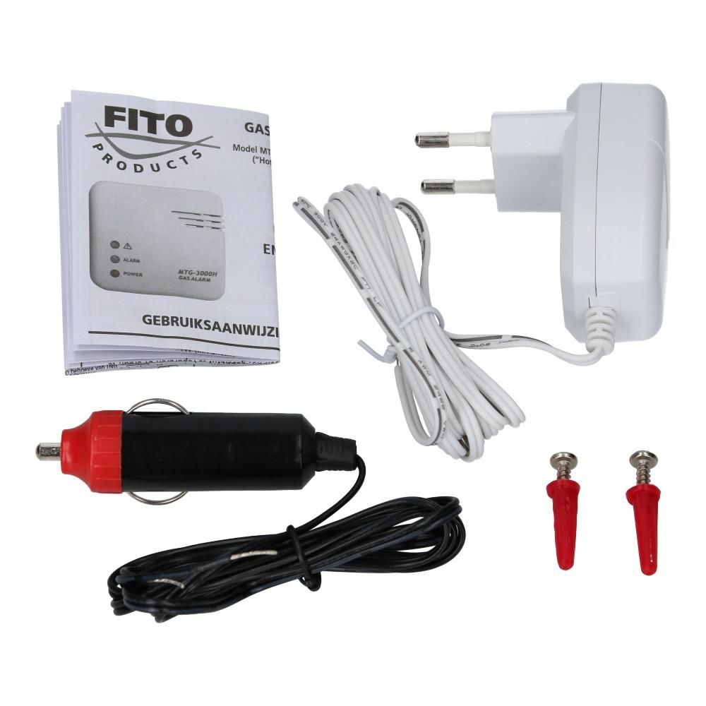 Gas melder 12V met adapter Gas melder 12V met adapter