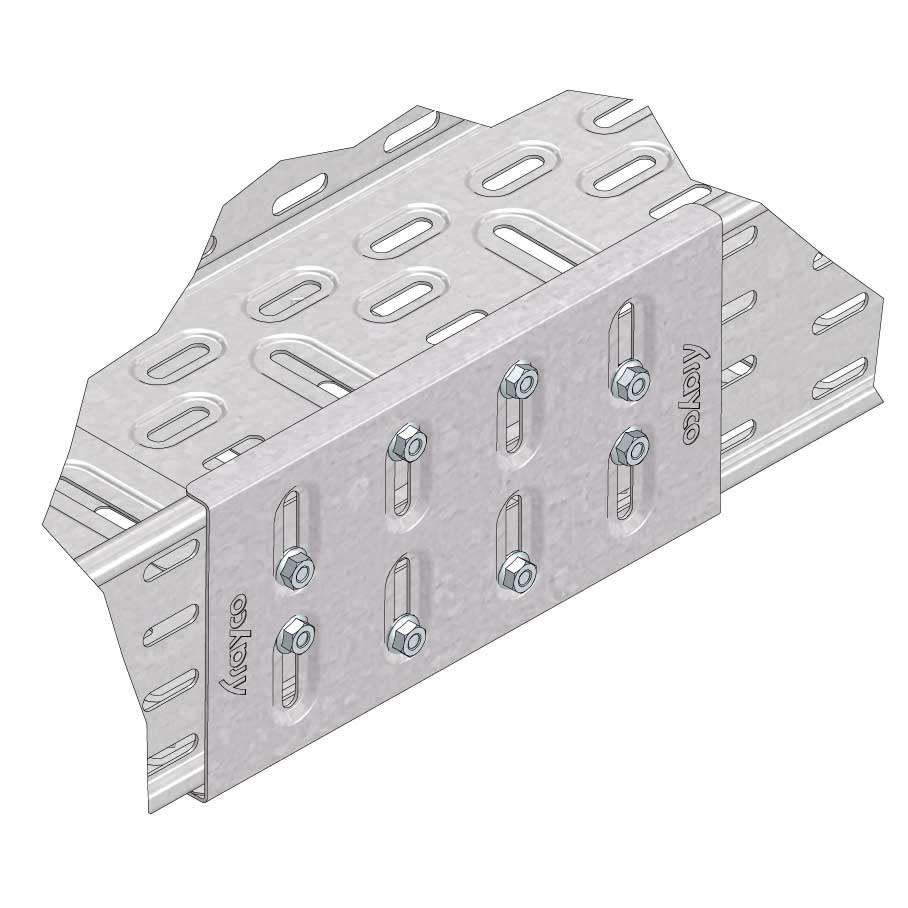 Kabelgoot koppelplaat voor 60mm hoog Thermisch verzinkt Kabelgoot koppelplaat voor 60mm hoog Thermisch verzinkt