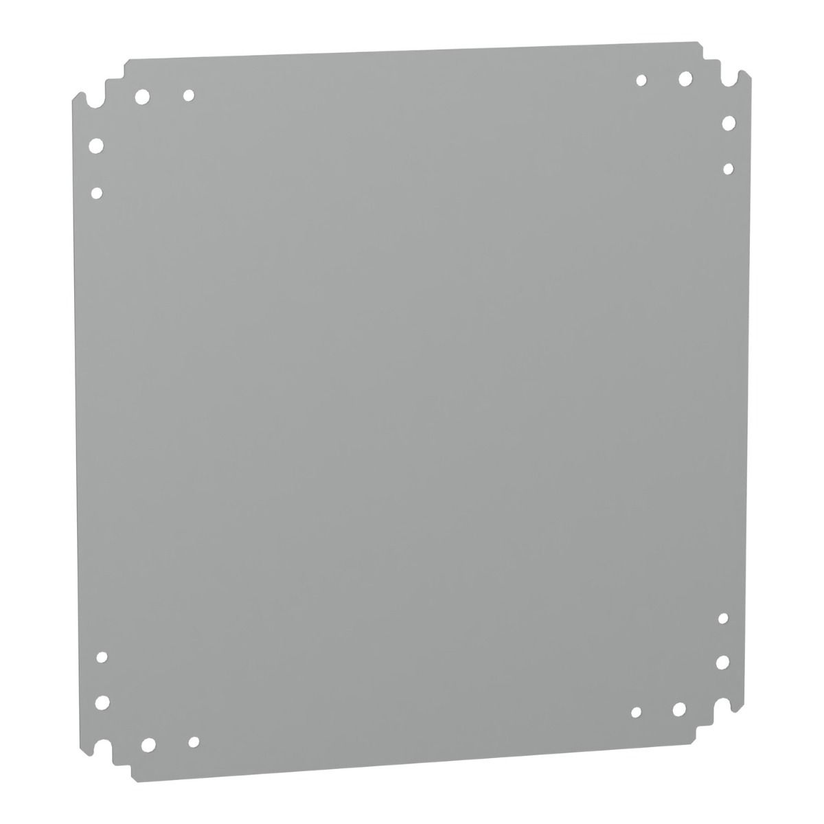 Metalen montageplaat voor PLA behuizing H500xB500mm