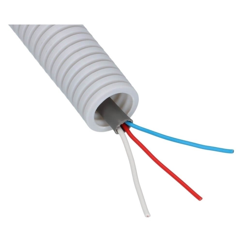 Voorbedraad Flexbuis signaalkabel 3x0.8mm² 16mm - 100 meter