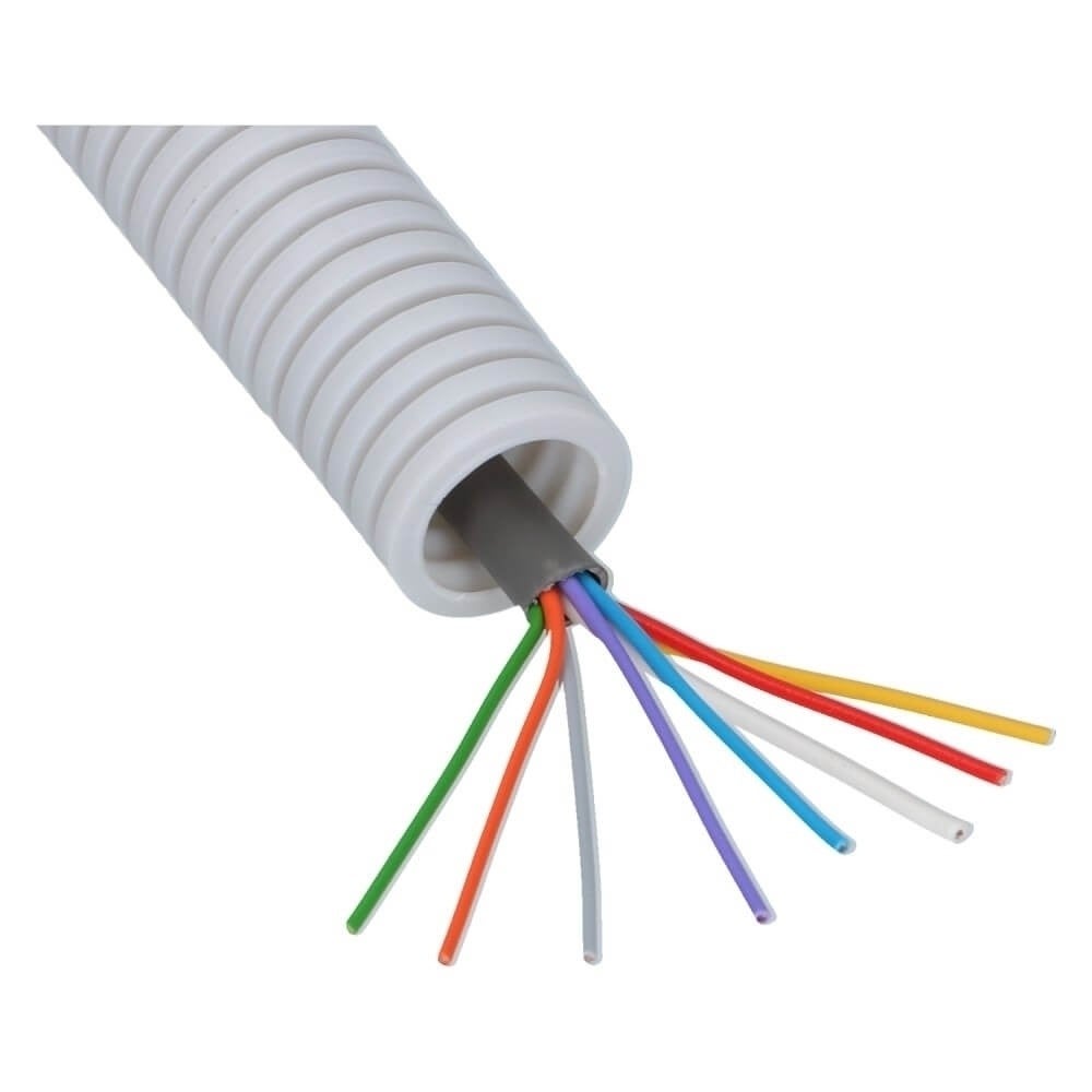 Voorbedraad Flexbuis signaalkabel 8x0.8mm² 16mm - 100 meter