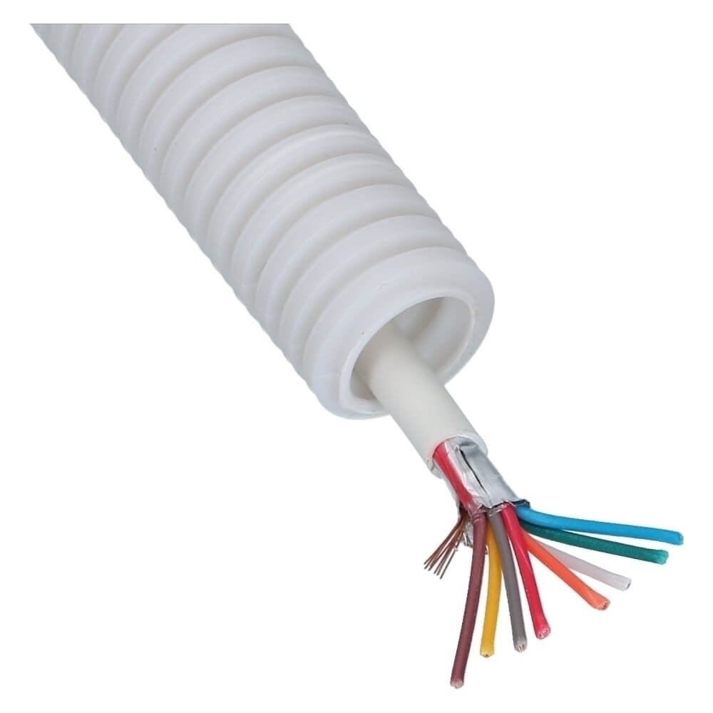Voorbedraad Flexbuis Alarm 8x0.22mm² 16mm - 100 meter