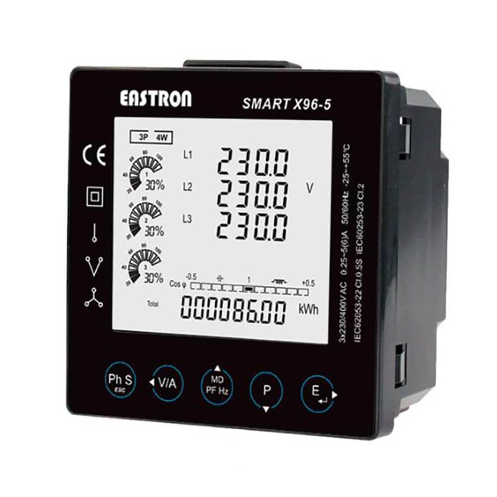 Multi-Function paneelmeter Modbus voor trafo 4DI 2DO Multi-Function paneelmeter Modbus voor trafo 4DI 2DO