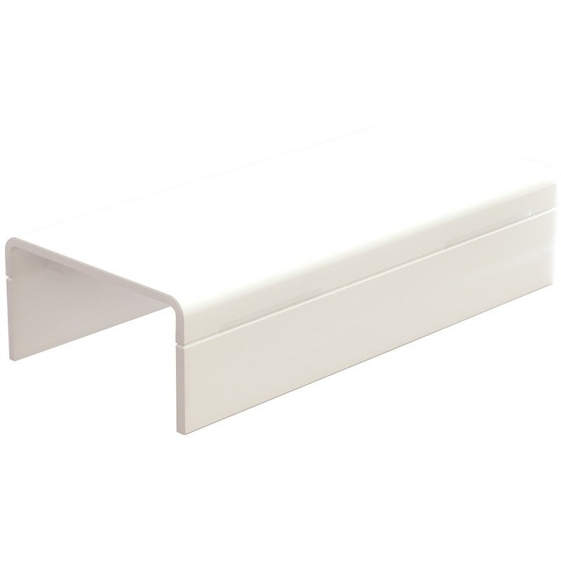 Koppelstuk met bodemstuk 25x13mm wit - 2 stuks