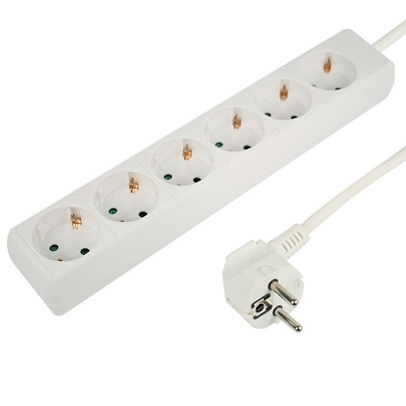 Tafelcontactdoos 6 voudig wit 3 meter RA 3500W