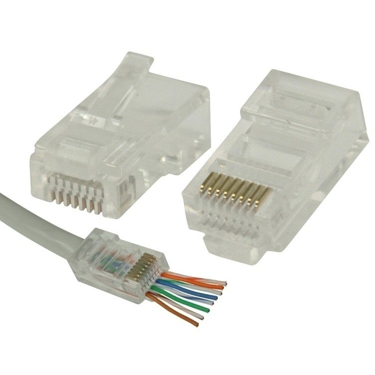 RJ45 easy CAT 5 netwerkplug 10 stuks RJ45 easy CAT 5 netwerkplug 10 stuks