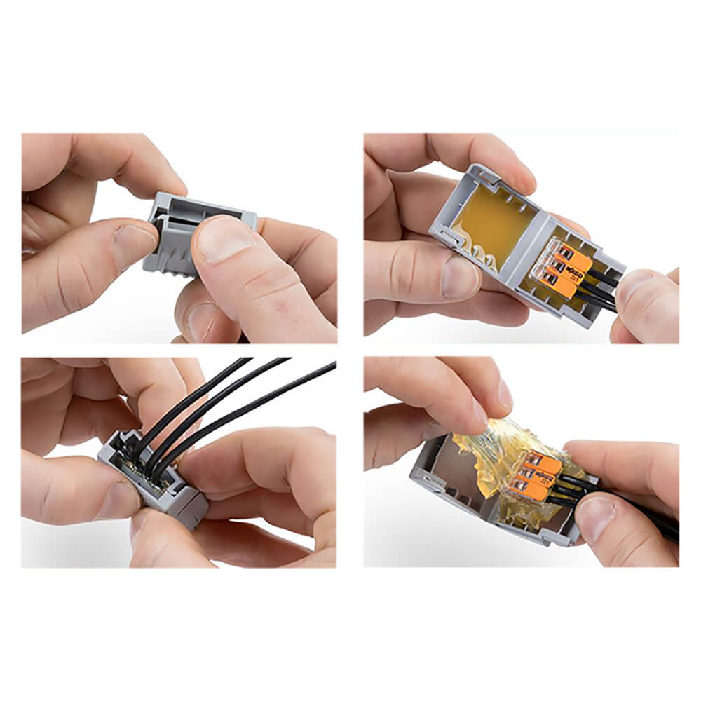 WAGO Gelbox voor verbindingsklem 17.8x33.6x52.7mm -  Grootte 3 WAGO Gelbox voor verbindingsklem 17.8x33.6x52.7mm -  Grootte 3