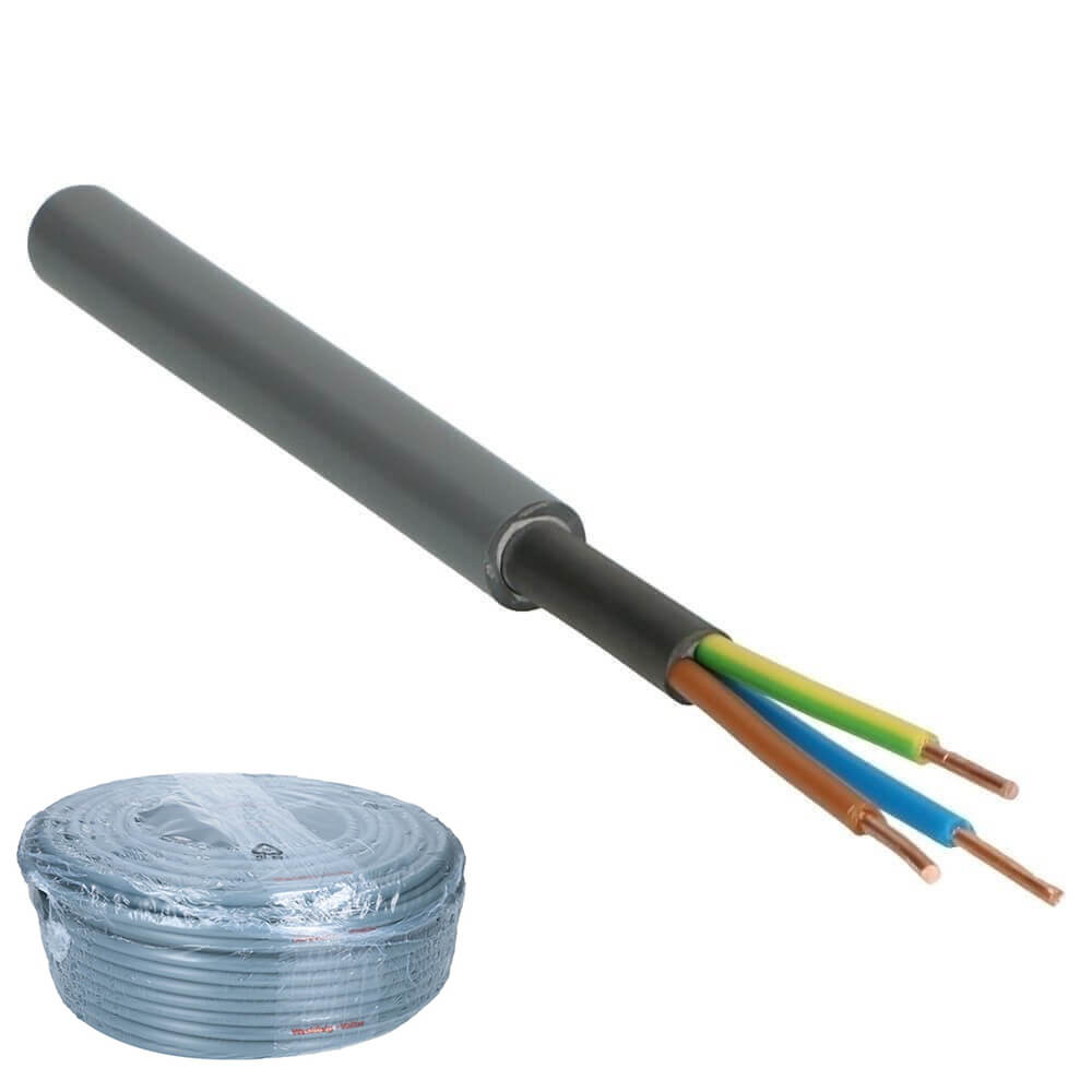 Installatiekabel YMvK 3x2.5mm² Dca-s2,d2,a3 - 100 meter